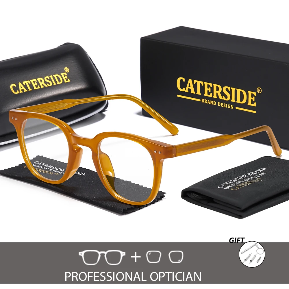 

CATERSIDE Women's Exquisite Optical Glasses High-Quality Tr-90 Frame Prescription Glasses Men's Anti Blue Light Reading Glasses