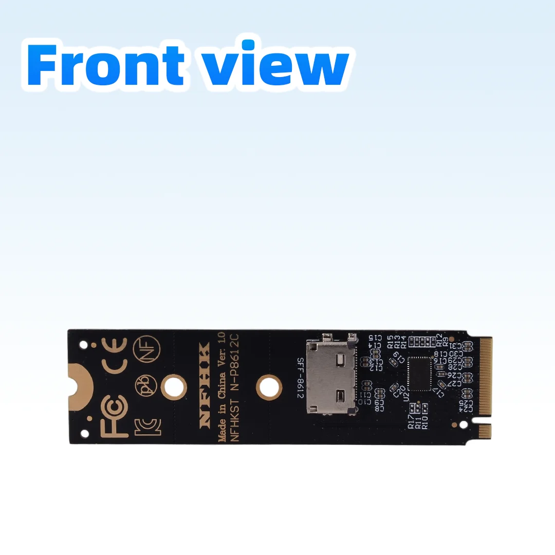 NVMe M.2 To Oculink SFF-8612 Adapter with Redriver Signal Amplification for NVIDIA  AMD Consumer Graphics Card GPU