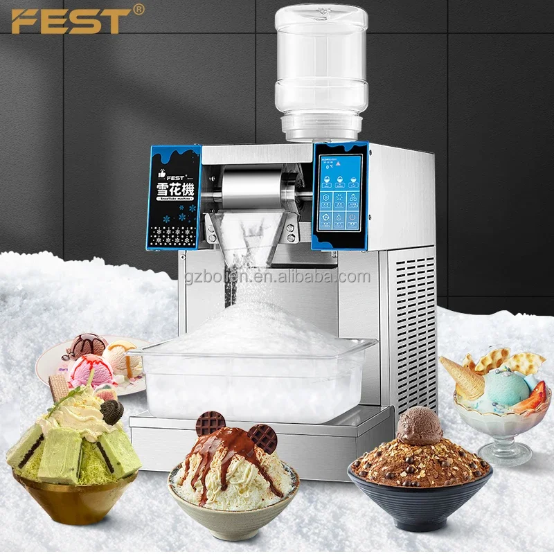 Efficient Electric Ice Shaver Machine for Snow Ice Making and Bingsu in Drink Shops