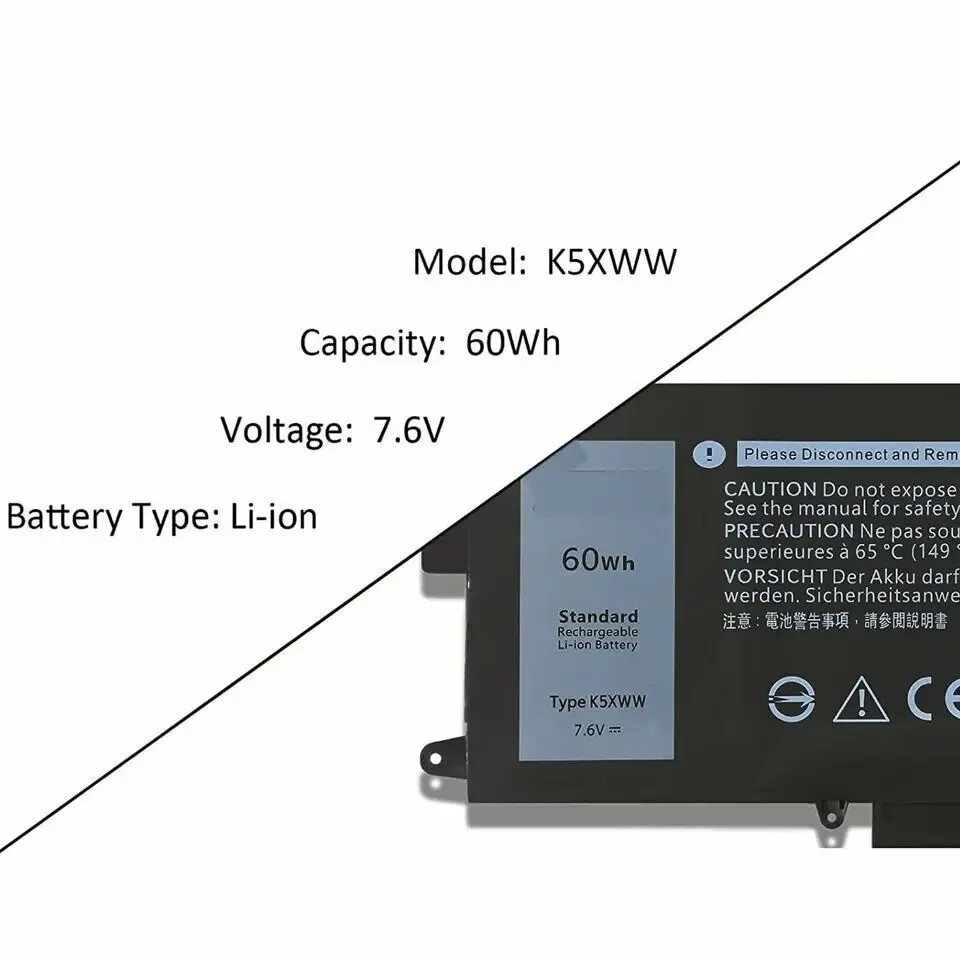 بطارية K5XWW لديل ، خط العرض ، 2 في 1 ، سلسلة L3180 ، 6CYH6 71TG4