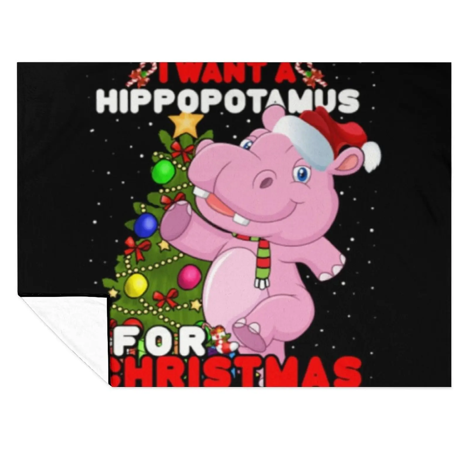 

I Want A Hippopotamus For Christmas Throw Blanket Sleeping Bag manga for babies Blankets