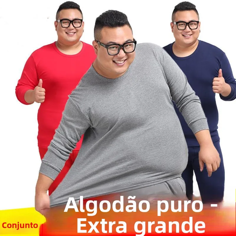 ensemble-de-sous-vetements-thermiques-pour-hommes-grande-taille-en-modal-col-rond-elastique-vetements-chauds-coupe-ajustee-vetements-d'interieur-automne-hiver-couche-de-base