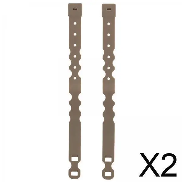 

2x2 Pieces Tailor Malice Clips Strap Buckle for Vest Backpack Gear Holder Brown