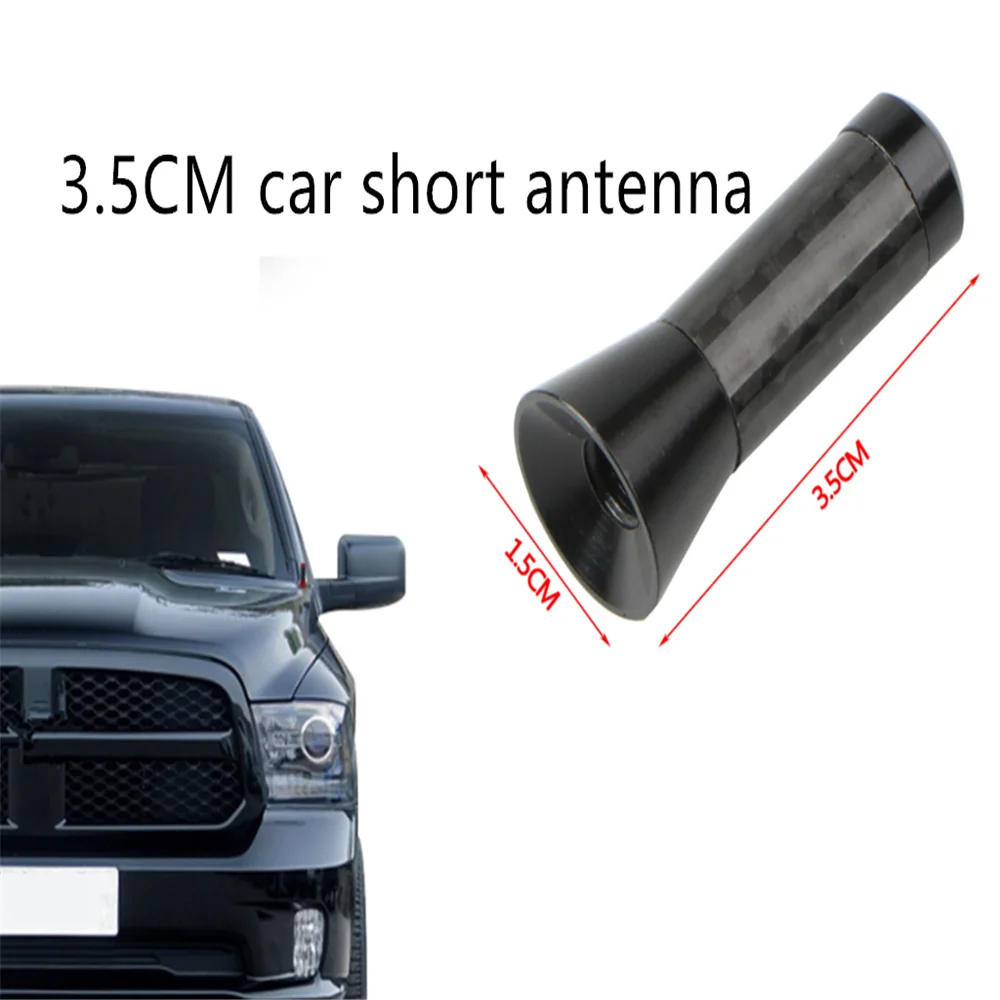 Car carbon fiber 3.5cm stubby antenna for Volkswagen VW Golf 5 6 7 Polo passat b5 b6 bora tiguan - view 2