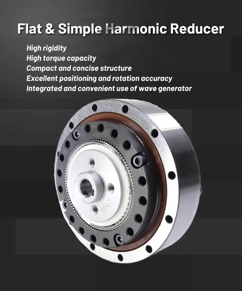Precision Harmonic Drive Gearbox for Nema 17/23 Stepper 40-130mm Servo Motors High Torque Compact Laser Cutting Head Positioning