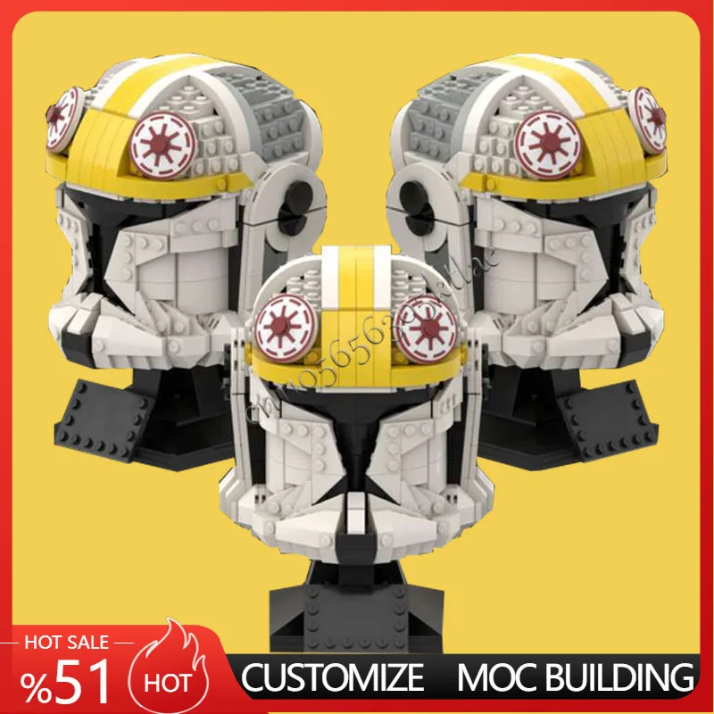 

825PCS Space Clone Army Helmet Clone Pilote Odd Ball Star Movie Ultimate Collection Assembly Puzzle Children birthday Xmas toys