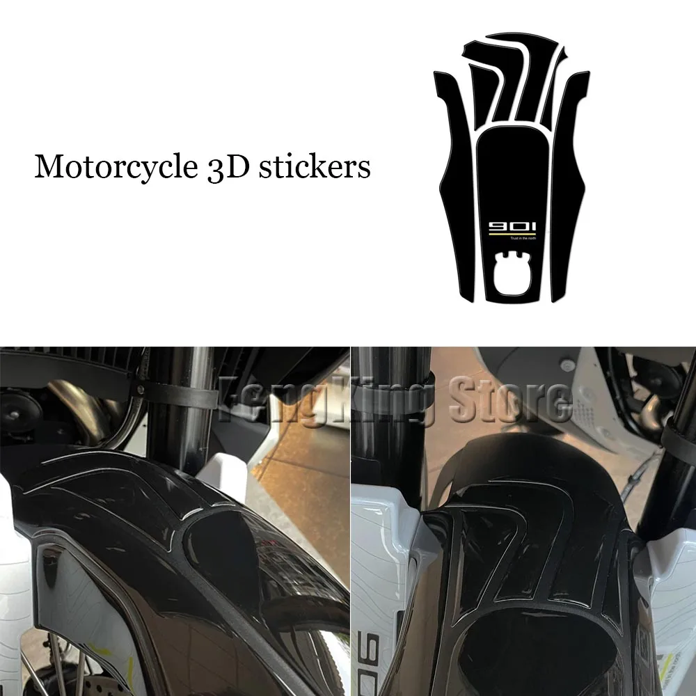 

For Husqvarna Norden 901 2022- Motorcycle Accessories 3D Gel Epoxy Resin Sticker Fender Decal Protection