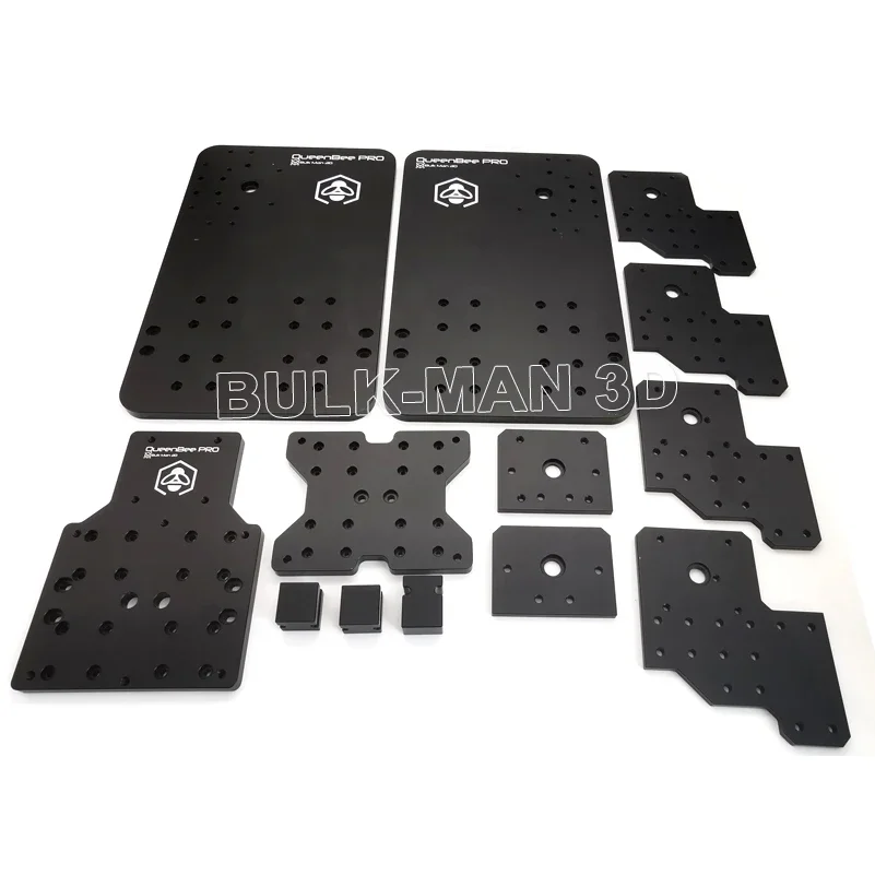 QueenBee PRO CNC machining Plates Kit 6063-T5 aluminum thickness 10mm for QueenBee CNC Router Machine CNC Wood Engraver 13Pcs