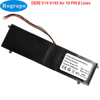 7.6V 5000mAh V14 Laptop Battery For DERE V14s V14 Air Notebook 10 PIN 8 Wire Plug