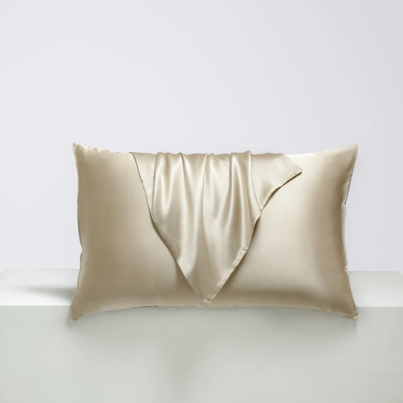 Natural Silk Pillowcase High Quality Solid Color Envelope Pillow Case Comfortable Bedding Sleeping Pillowcover