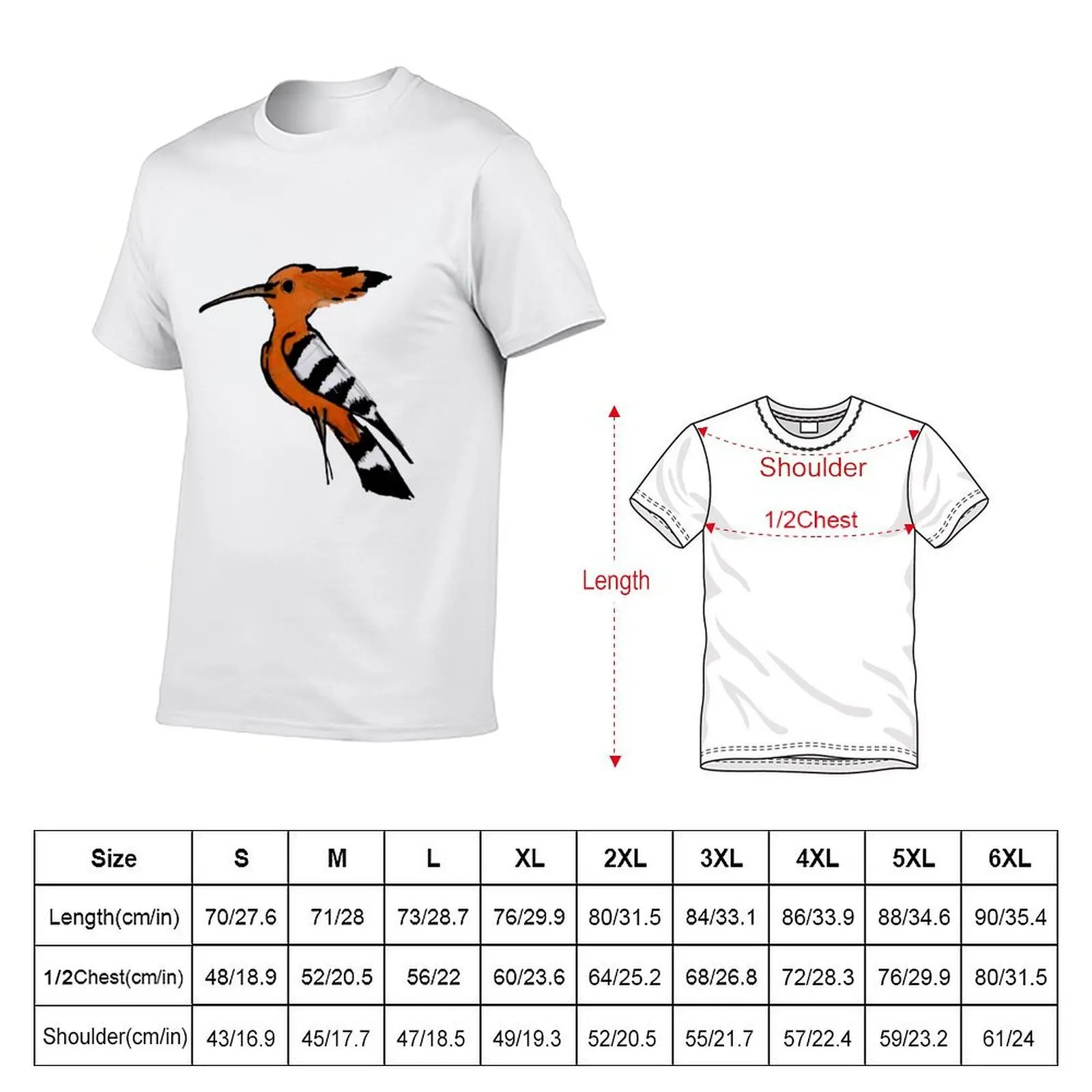 hoopoe T-Shirt man t shirts for men casual man t shirt heavy cotton T-Shirt