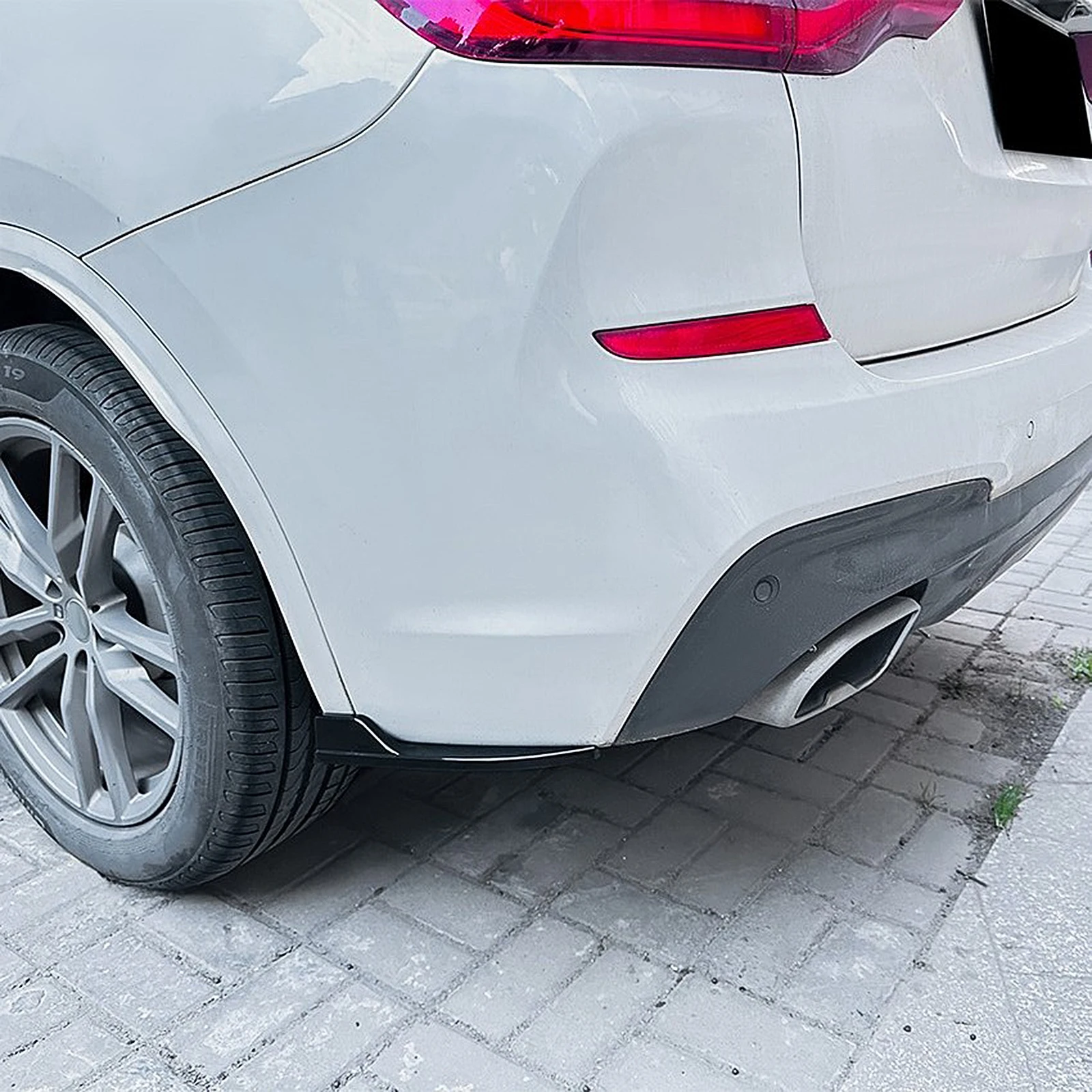Rear Bumper Side Side Diffuser Canards Splitter Spoiler Air Vent Cover  For BMW X3 G01 LCI M Sport 2018-2021