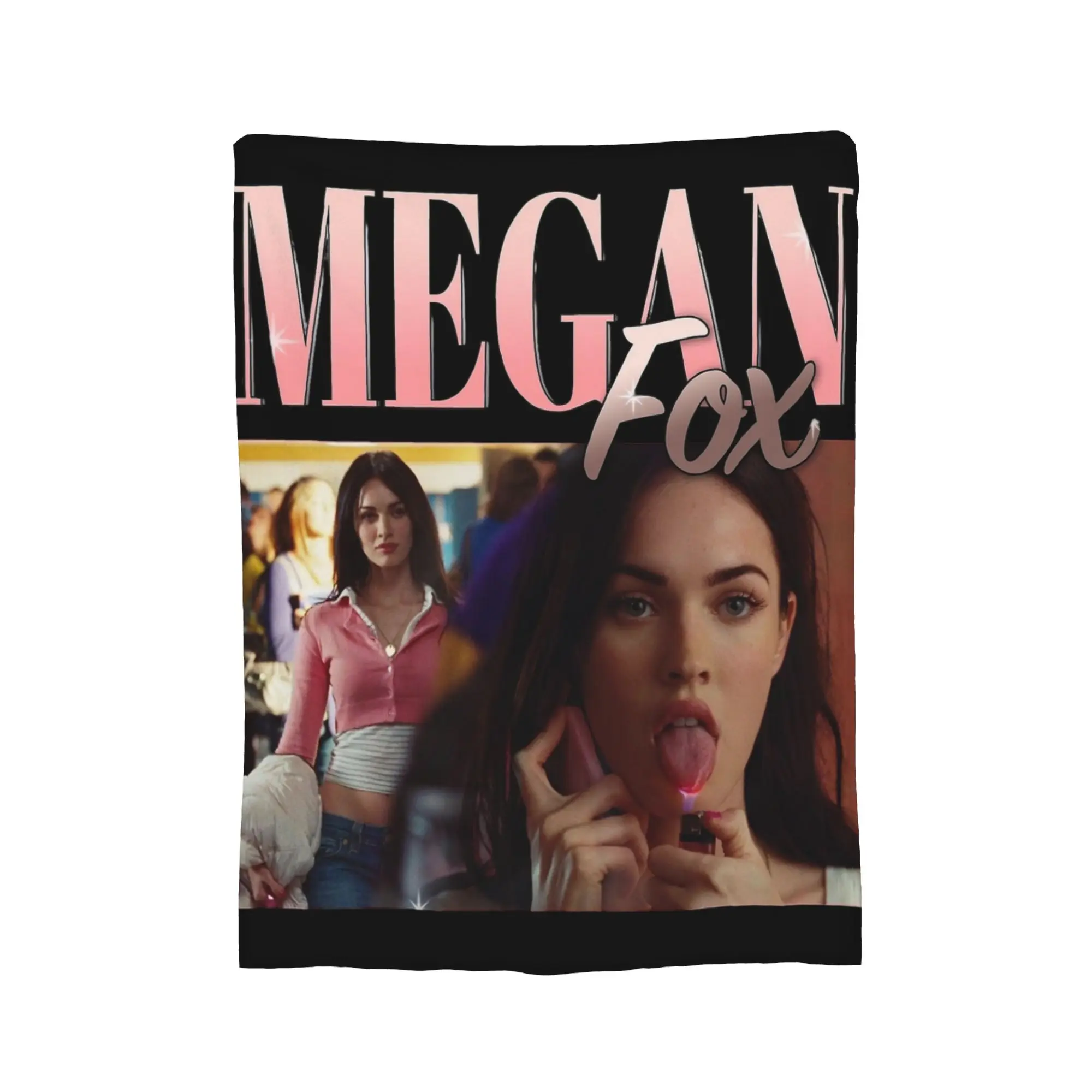 Vintage Rap Hip Hop Jennifer's Body Megan Fox 90s Retro Poster Blankets Velvet Soft Throw Blanket for Home Couch Bedding Throws