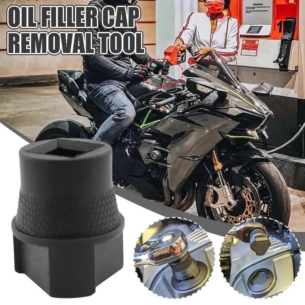 Motorcycle Car Engine Oil Filler Cap Tool Wrench Removal Black For BMW R1200GS/Adventure Oil Filler Cap Socket Removal V6V8