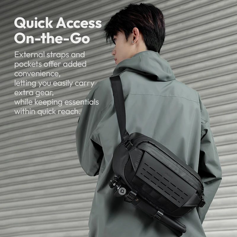 Ulanzi AB02 TAI Outdoor Sling Bag Camera Casual Bag Travel Street Photography Daily Commute Bag DIY Customize 9L Large Capacity