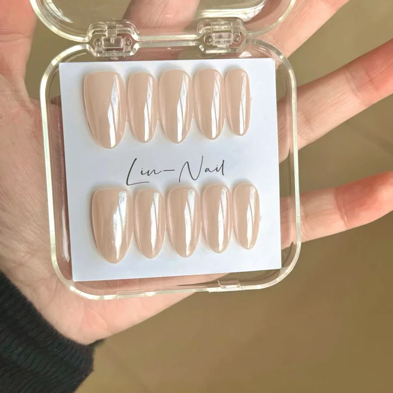 

10Pcs Aurora Handmade Press on Nails Arcylic Hayley Design Fake Nail Full Cover Reusable Press ons Art Artificial Beauty Tips