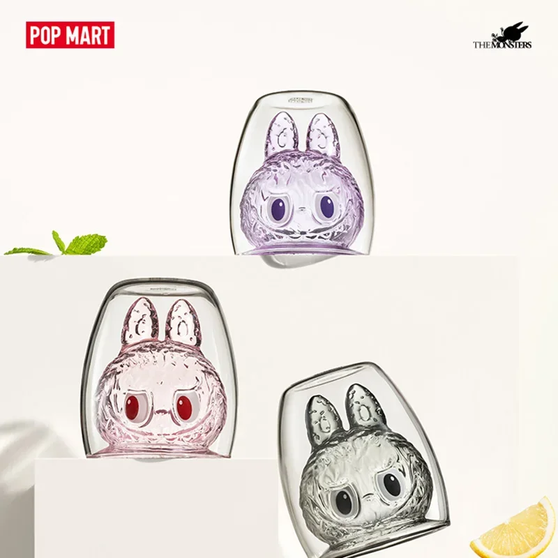 Pop Mart Labubu The Monsters-Cheers Series Double Glass Blind Box Guess Bag Cute Anime Figure Ornaments Gift Collection