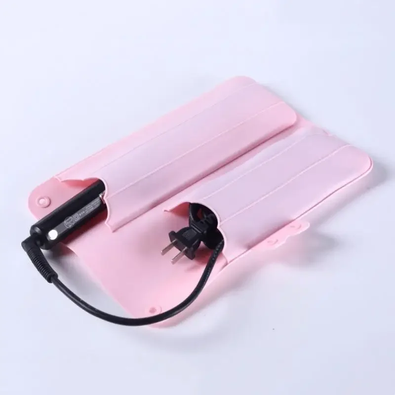 Curling Iron Silicone Mats Curling Iron Storage Bag Hair Straightener Flat Iron Pouch Hair Styling Tools Bag Portable Hair Tool