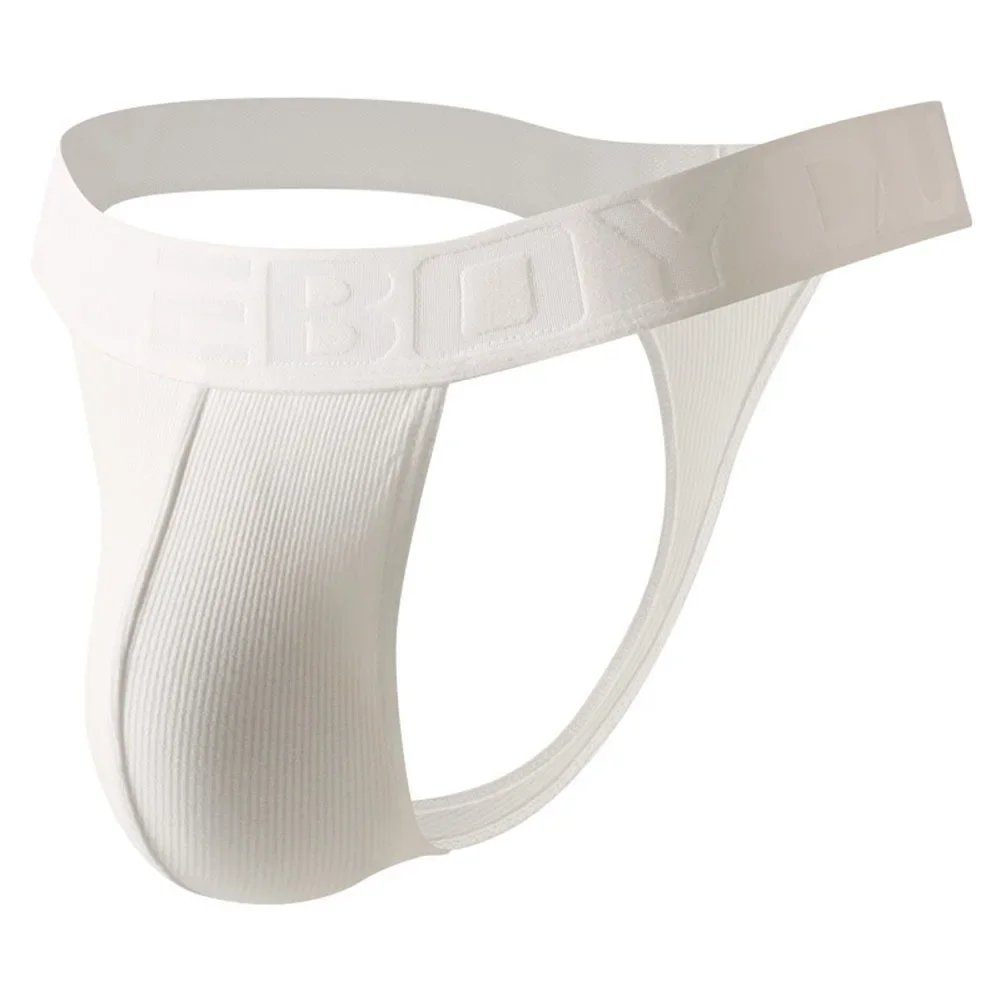 Gerippte Herren-Tanga-Unterwäsche, elastisch, niedrige Taille, Slips, T-Rücken, Höschen, Unterhose, Schlafhose, sexy Dessous
