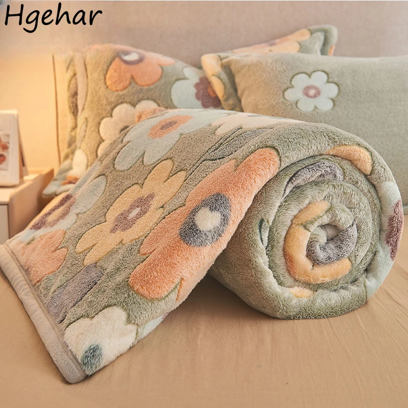 Flannel Autumn Winter Blankets Cartoon Cute Kwaii for Kids Sleep Bed Sofa Throw Students Noon Break Cover Shoulder Office Soft