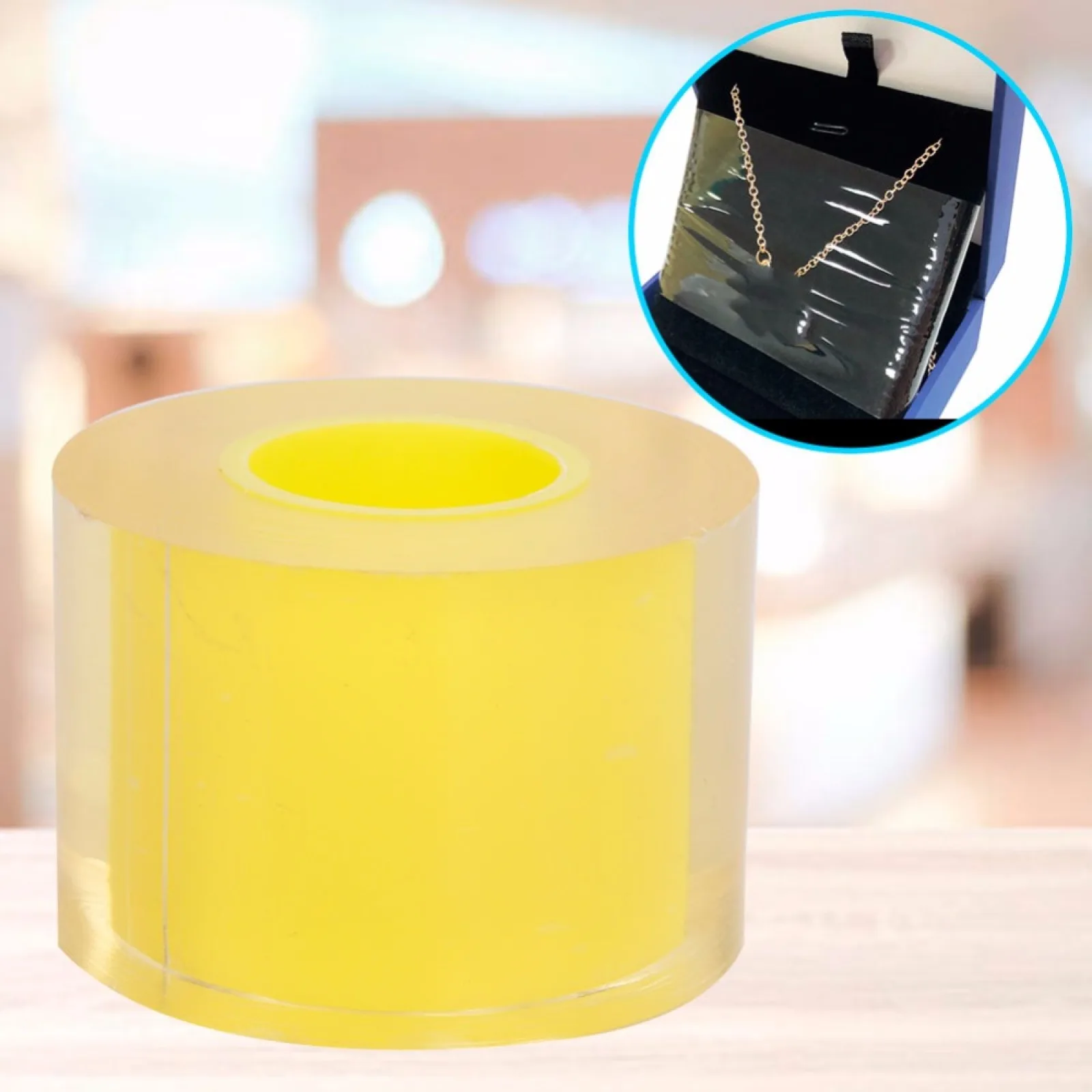 50MM Watch Jewelry Transparent Anti-Static Protective PVC Film Tape Roll Self-Adhesive Watch Film Watch Repair Tool