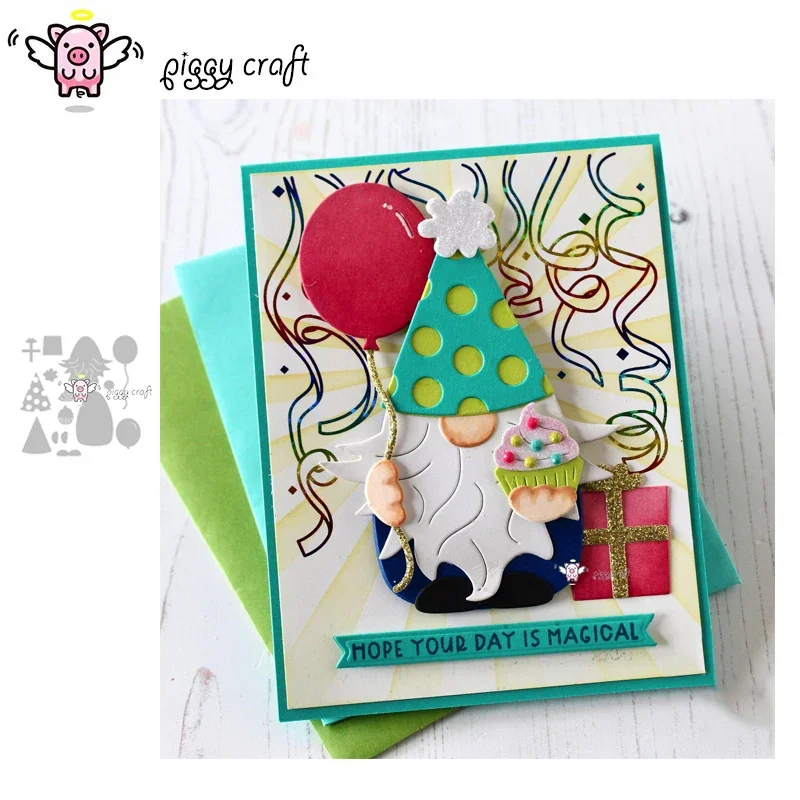 Piggy Craft metal cutting dies cut die mold Dwarf decoration Scrapbook paper craft knife mould blade punch stencils dies
