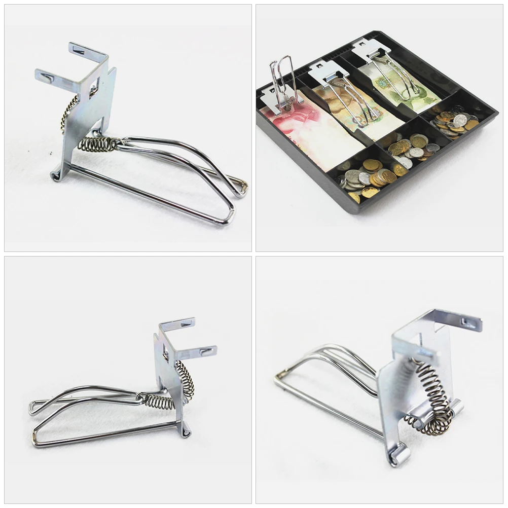 

3pcs Universal Cash Register Box Clips Heavy Duty Money Tray Replacement Accessories for Shop Business Holder
