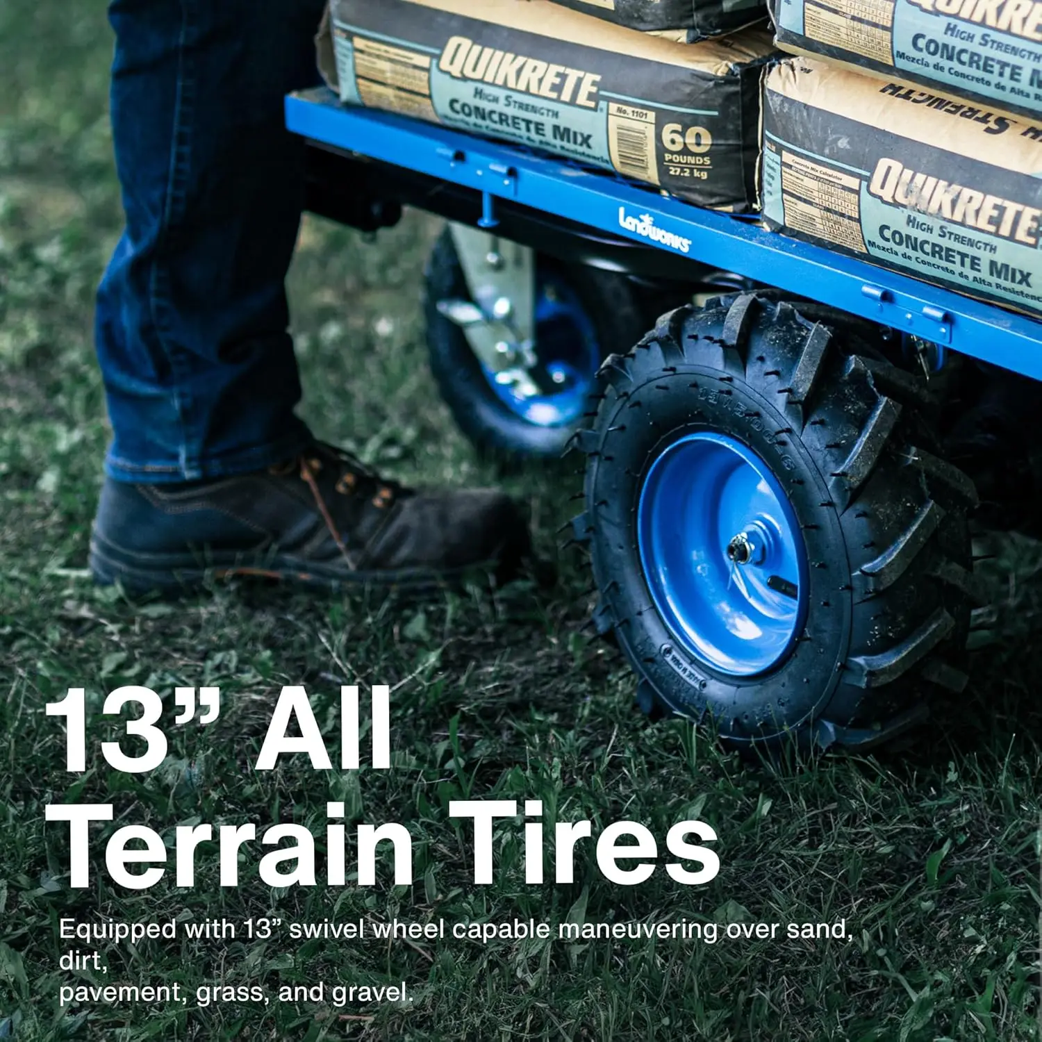 عربة خدمة المرافق عربة اليد الكهربائية فائقة التحمل 48 فولت تيار مستمر بطارية ليثيوم أيون تعمل بالطاقة، تحميل 500 رطل وأكثر من 1000 رطل