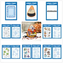 Halloween 2025 New Potions Bottle Bones Doggies Pirate Party Cloaked Blokes Clear Stamps Cutting Dies Scrapbooking Card Craft