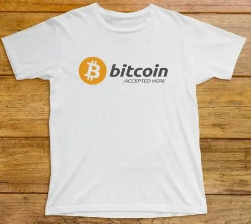 Bitcoin Accepted Here T Shirt 636 Crypto Satoshi BTC HODL Digital Money Monero