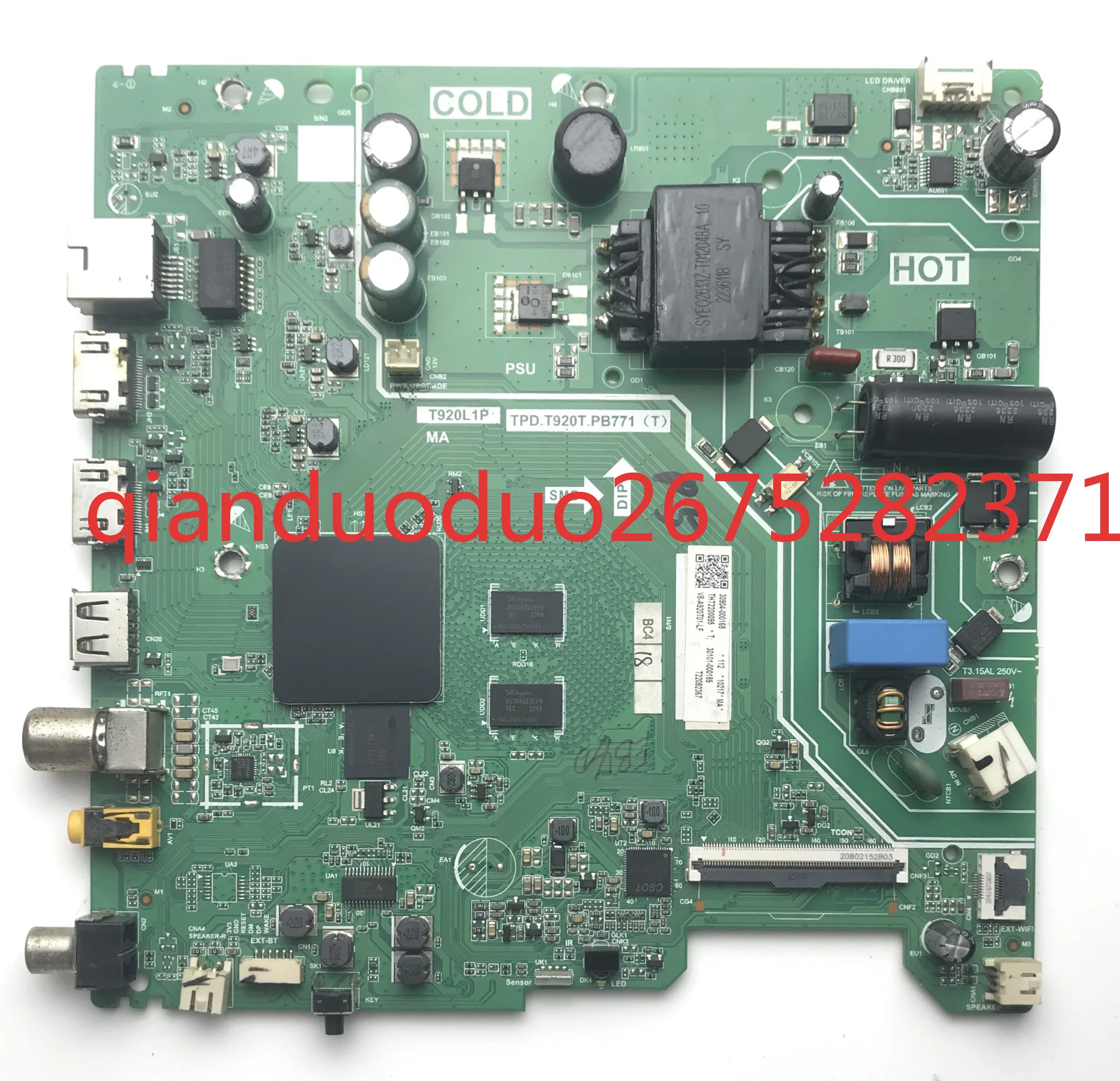 

Подходит для основной платы TCL32V6H Thunderbird 32F165C32V6 TPD. Т920Т. PB771T с экраном ST3151A07
