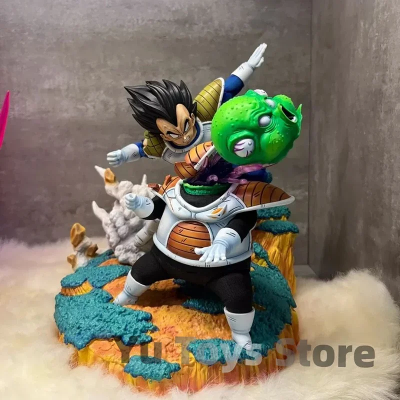 

Genuine 21cm Dragon Ball Z Vegeta Vs Guldo Battle Action Figure Gk Model Statue Collectible Ornaments Ginyu Force Figurine Gift