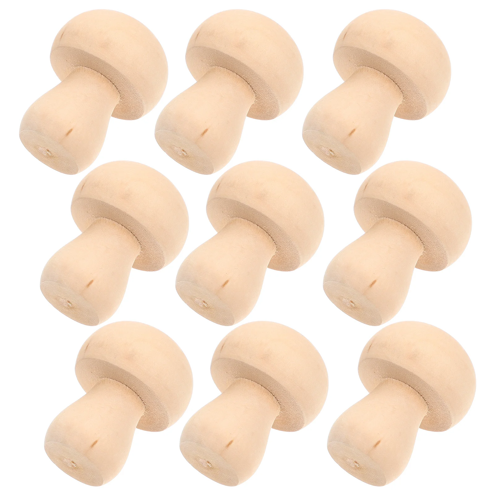 

10Pcs Wood Mushroom Ornaments DIY Graffiti Decorations Home Desktop Adorn Painting Educational Graffiti Ornament