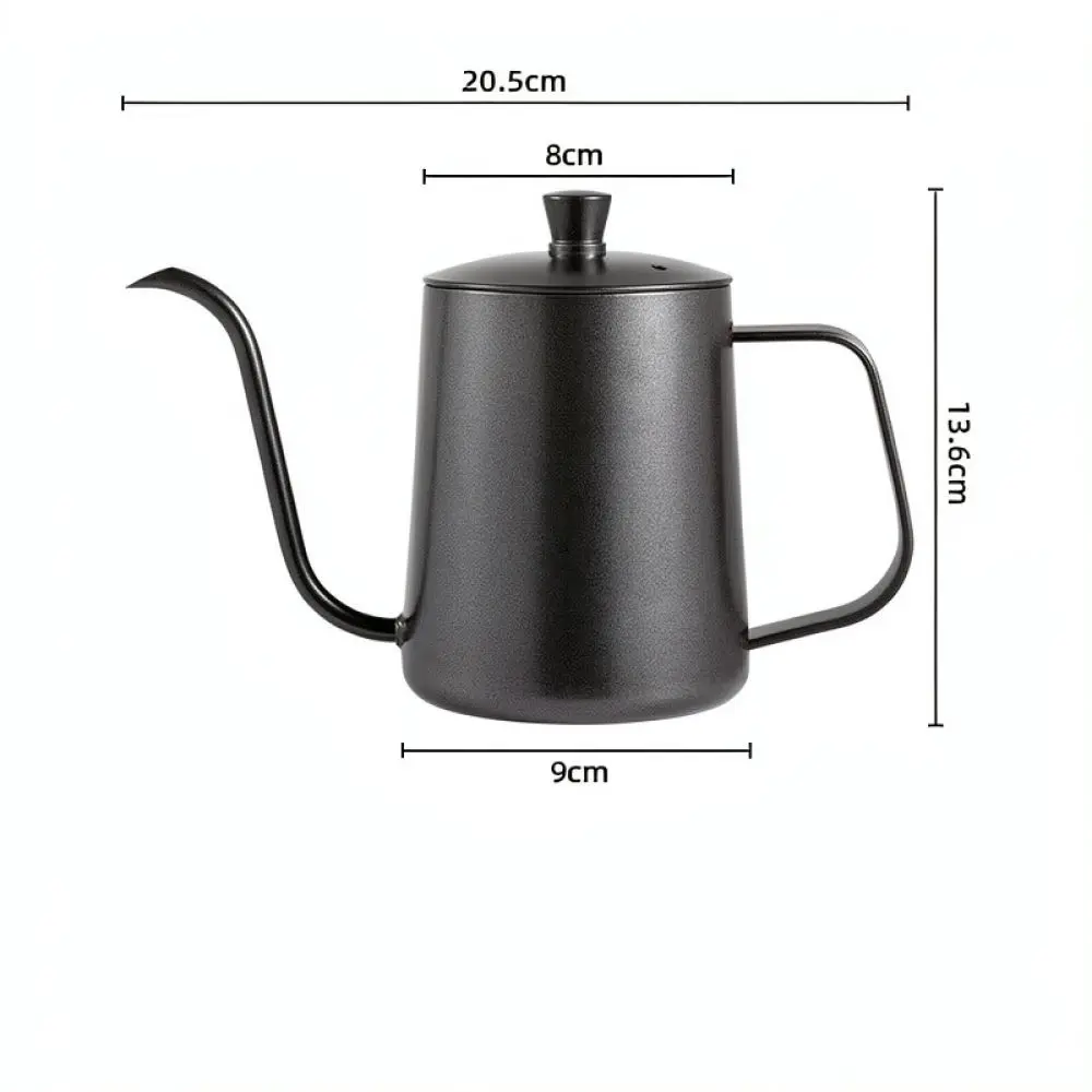 Stainless Steel Pour Over Coffee Kettle Gooseneck Drip Pot Long Narrow Spout For Home Barista Kitchen Brewing Teapot