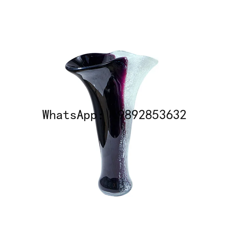

PYJ modern simple light luxury black and white ink splicing glazed vase
