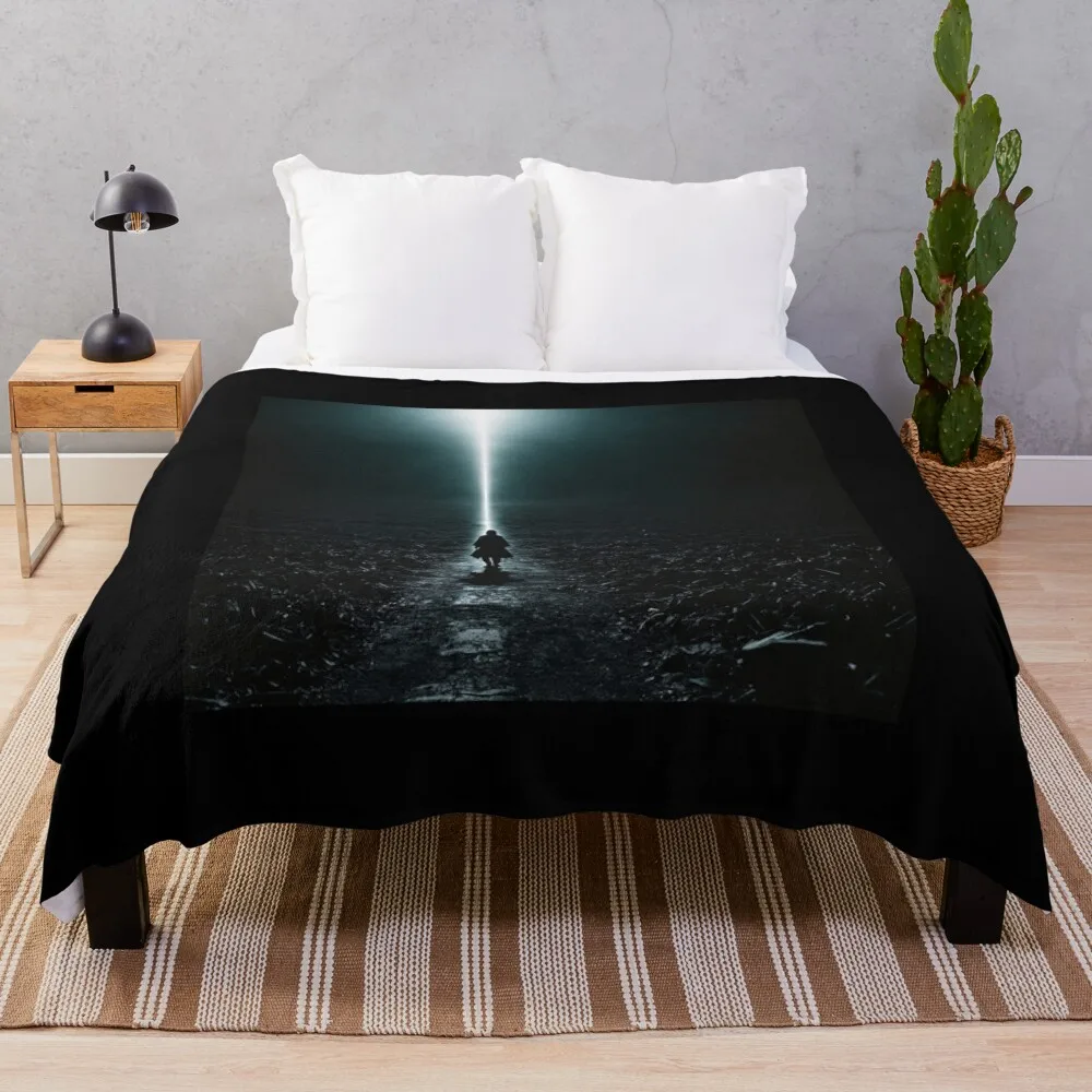 Explore Night Light in Dark Landscapes Throw Blanket heavy to sleep Summer Blankets