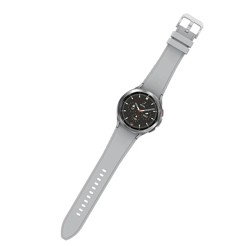 Silicone Strap For Samsung Galaxy Watch 6 classic 47mm/43/5 pro 45mm Smart Sport Wristband 20mm Bracelet Galaxy 4 5 6 40mm 45mm