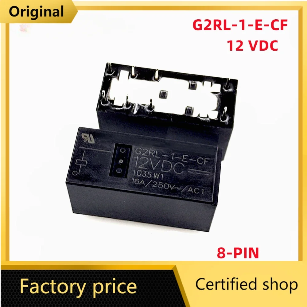 5pcs/Lot Original  Power Relay 16A 12VDC 8PINS G2RL-1-E G2RL-1-E-CF G2RL-1-E-CF-12VDC G2RL-1-E-CF-DC12V  PIN8 Best quality