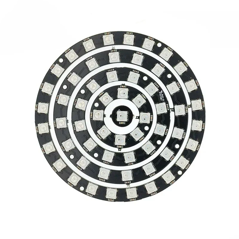 RGB LED Ring 1Bit 8Bit 12Bit 16Bit 24Bit WS2812 5050 RGB LED + Integrated Drivers Built-in full-color actuate lights Round
