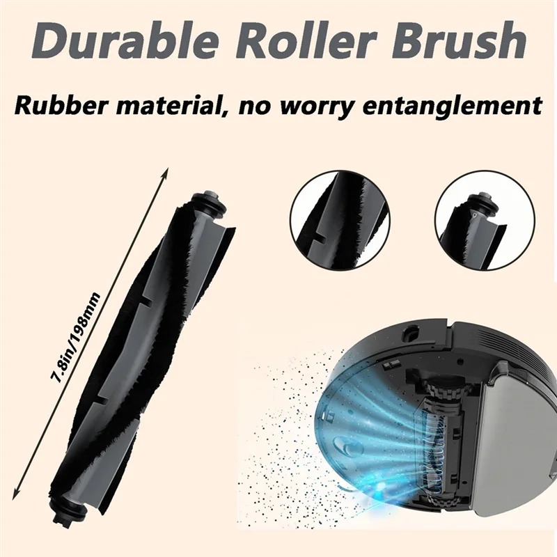 A83G-Aksesori untuk AIRROBO T20 + Suku Cadang Pengganti Penyedot Debu Sikat Rol Utama Bantalan Pel Filter HEPA Kantong Debu