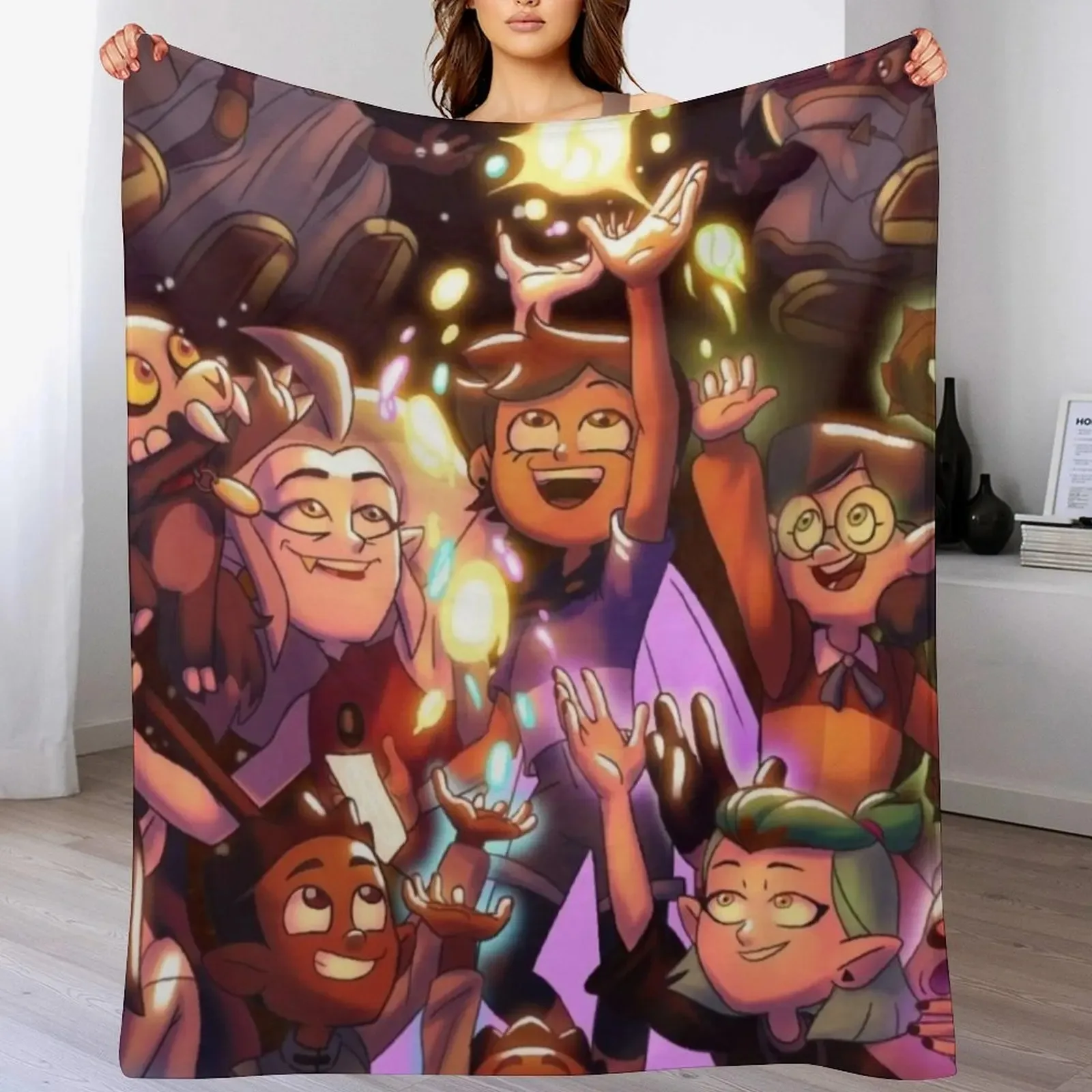 

THE WHOLE PARTY Throw Blanket Shaggy wednesday Luxury Designer Thin Blankets