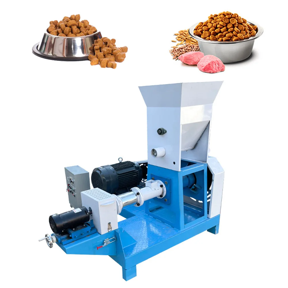 

40-50kg/h Small Animal Pet Dog Food Making Machine Floating Fish Feed Pellet Extruder Machine For Sale