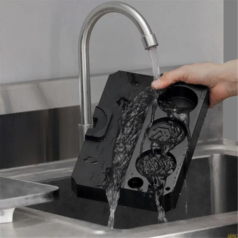 Estación manipulador café A0NC Estación tampos ABS multifunción Café Tamping Stand Textura ABS Presente para amantes