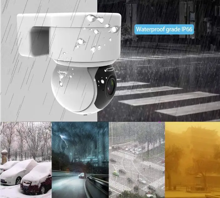 3MP 1536P 2.5Inch  Outdoor Water-proof WIFI PTZ  IP Dome Camera Onvif Full Color AI Humanoid Intercom Baby  Monitor