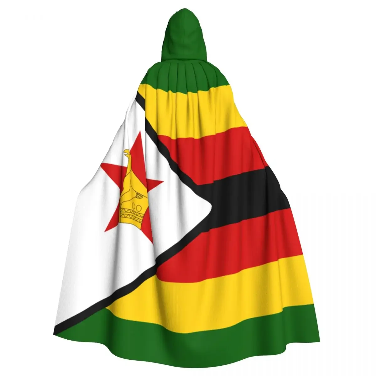 Zimbabwe เสื้อคลุมแบบมีฮู้ด, เสื้อคลุมโพลีเอสเตอร์ใช้ได้ทั้งชายและหญิงเสื้อคลุมแม่มดเครื่องประดับแต่งกาย