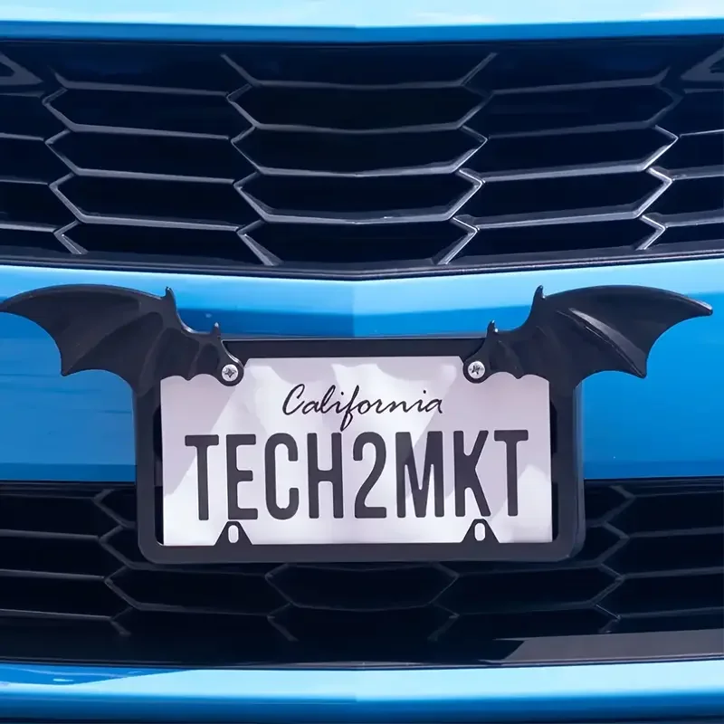 

Черные чехлы и рамки для номерных знаков автомобиля «летучая мышь» — прочный пластик, идеальный подарок для любителей тематических вампиров ужасов