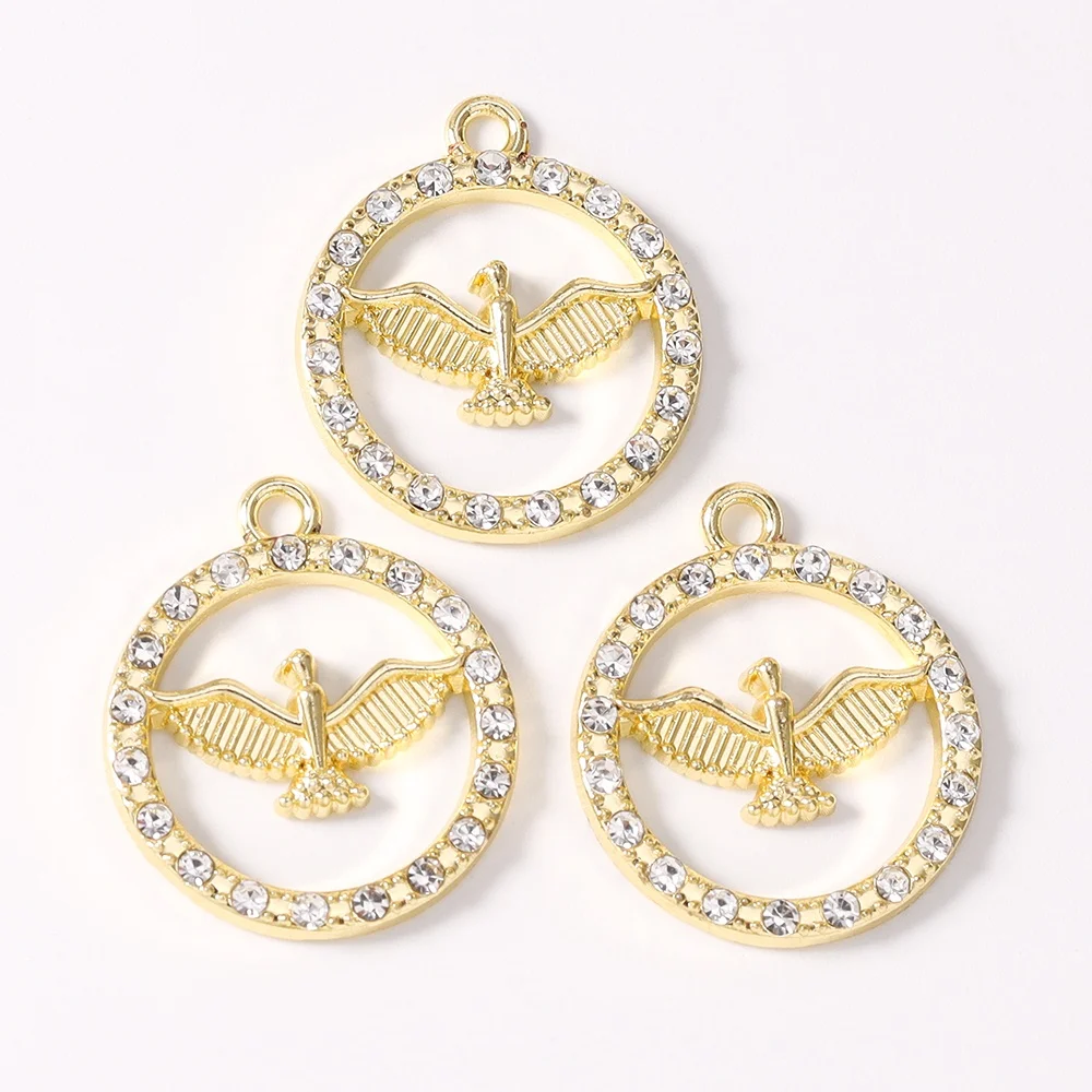 Leslie 10 Stück 17*18mm Gold- und Silberfarbene Kristall-Schaukelpferd-Anhänger für Handgefertigte Niedliche Ohrringe, Halsketten und Schmuckherstellung – Detail 26