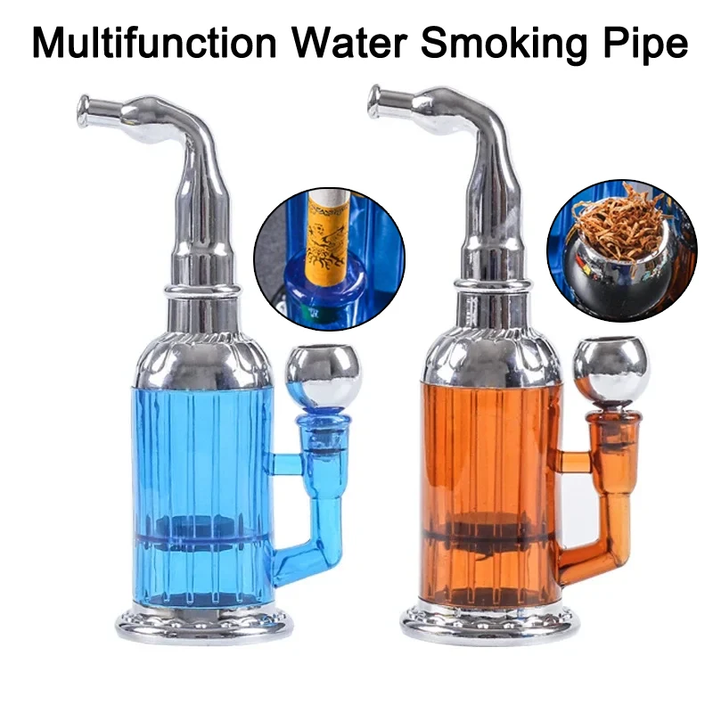 

High-quality dual use Water Pipe Removable to Clean Multifunction Hookah mouthpieces Healthy Portable Pipes for Smoking Men Gift