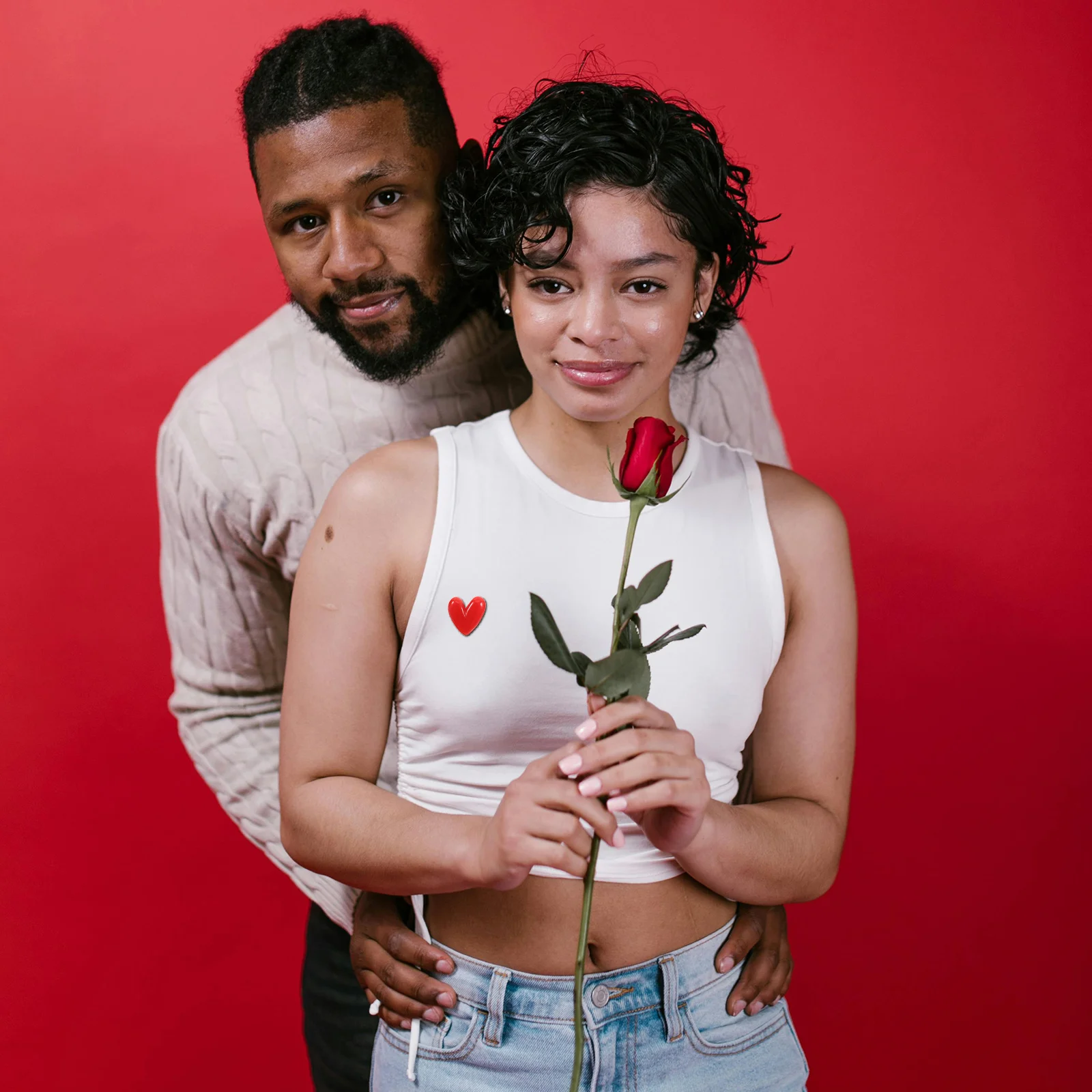 

10Pcs Heart Enamel Pins Red Resin Lapel Brooches Valentine Gift for Her Him Party Anniversary Decoration