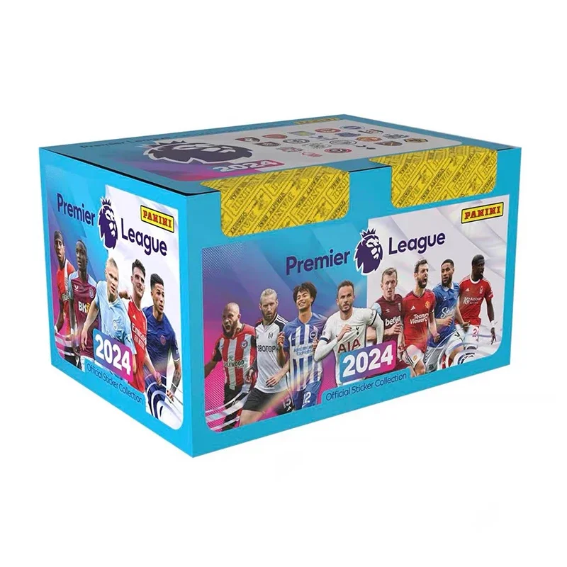 

Football Stickers Panini with100Packets PL 2024Complete Your Premier League Album Now Limited Edition Trading Cards Soccer Gifts
